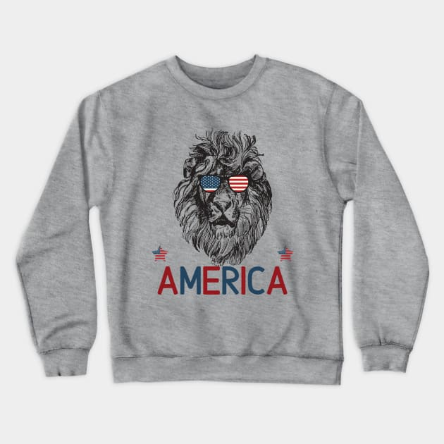 4th of july, independence day USA Crewneck Sweatshirt by Sam D